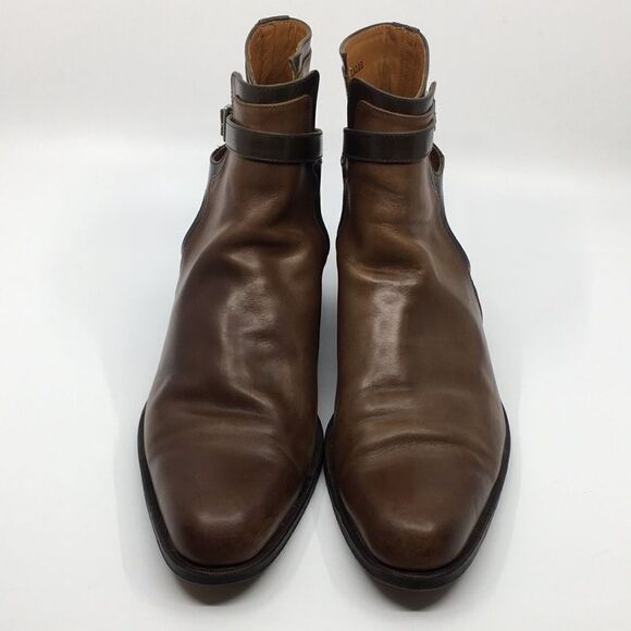 John Fluevog Twin Turbine 328 Newbury St Two Tone Brown Ankle Boots Sz 8 - Picture 6 of 17